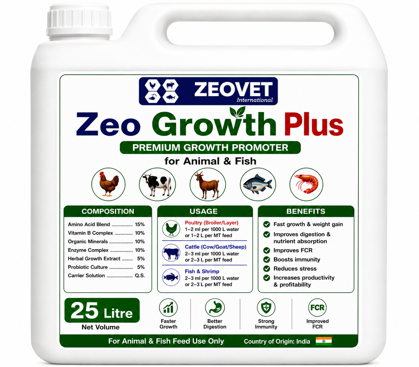 Zeo Growth Plus 25 Litre